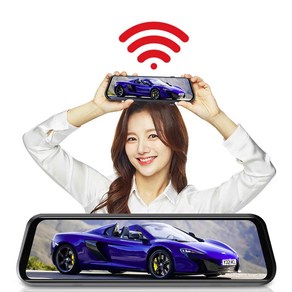 2.7K MAX. 256GB Wi-Fi GPS 10M 국내 최대용량 삼성테크윈 Q40 터보 룸미러블랙박스, 2채널 (32G 메모리, GPS) : 외부용 후방캠