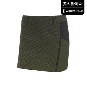 [와이드앵글 공식] 골프 여성 스트릿패턴 블럭 큐롯 WWU18Q01K7