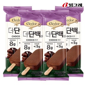 [빙그레] 끌레도르 더단백바 초코 단백질 아이스크림, 12개, 85ml