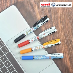 유니 제트스트림 캐릭터 산리오 3색볼펜 0.5mm, 스누피 피너츠1950_브라운