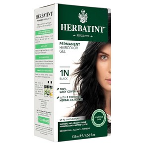 4.56 Fl Oz (Pack of 1) 1N Black Hebatint Pemanent Haicolo Gel 1N Black Alcohol Fee Vegan, 1, 1개