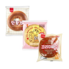 삼립 삼총사빵 3종 각 4봉씩 12봉(정통크림빵/정통단팥빵/정통보름달)