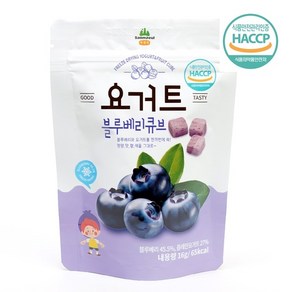 동결건조 과일칩 건조칩 요거트 블루베르 큐브 16g, 1개