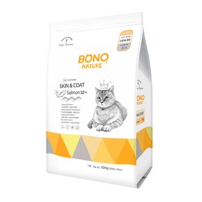 보노네이처 고양이 스킨앤코트 연어 10kg + 까까스낵60g, 1개, 가수분해 연어