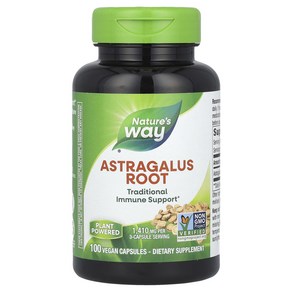 Nature's Way 네이처스 웨이 Astragalus Root 1410 mg 100 Vega 베가n Capsules 470 per Capsule