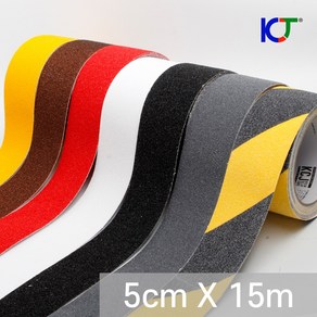 KCJ 미끄럼방지 논슬립 테이프 15m X 5cm, 브라운 (15mX5cm), 1개