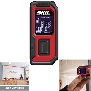 Skil 100ft. 2-In-1 Lase Measuement Tool 레이져 거리 측정기/고품질/가성비우수/인기, One Colo_100ft. Lase Measu, 1개