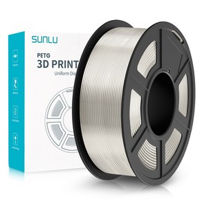 SUNLU PETG 고품질 PLA 필라멘트 1kg/1.75mm 정밀권선 3D프린터/펜 부품전용, 화이트