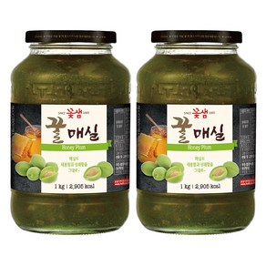 꽃샘 꿀골드매실차 1+1 1kg+1kg 매실청