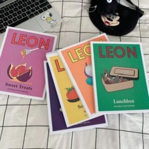 제이킨 촬영소품 레옹 잡지 LEON 잡지 책 노트 6colo, 퍼플(Sweet Teats)