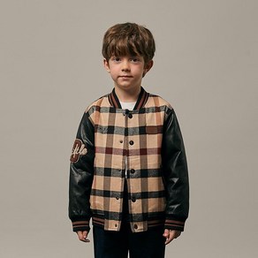 (백화점 상품) (Hmall) [보리보리/닥스 리틀]닥스키즈 하우스체크 패딩 바시티 점퍼 (DUF12JP08M_BG) 3495225, 110, 1개