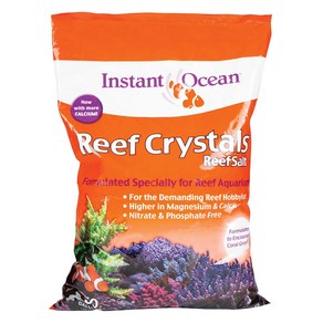 Instant Ocean Reef Cystals Reef Salt Fo 50 Gallons Eniche 인스턴트 오션 리프 크리스털 50갤런용 암초 소금 수족관용 강화 제, 1개, 6.8kg