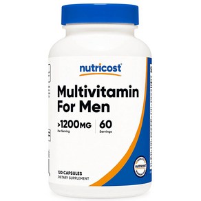 뉴트리코스트 멀티비타민 포 맨 600mg 캡슐 120캡슐 1서빙 600mg 60회분 Multivitamin for Men Capsules [120 CAPS]