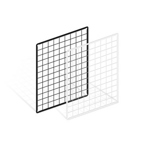 위드금창 메쉬망 450x600mm 다용도 인테리어 벽선반 휀스망 철망, 450x600mm 블랙, 1개