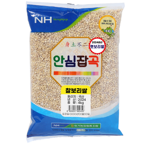 [유가농협] 찰보리쌀 4kg/ 2024년산 햇 보리, 1개, 4kg