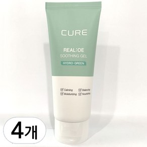 김정문알로에 큐어 맥시 알로에베라 겔 크림, 100ml, 4개