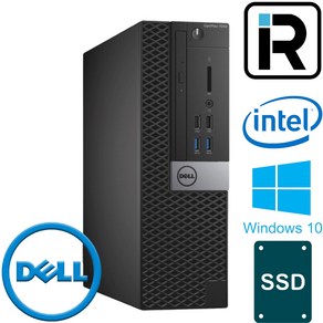 DELL 중고 컴퓨터 사무용 슬림 데스크탑 PC 본체 I5 6500 16G 240G 윈10