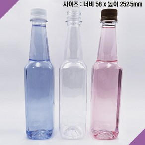 [보틀스] 500페트병 500미리 500ml 500cc 와인사각 페트병 플라스틱병 공병 PET병 빈페트병 페트공병 국산 공장직영