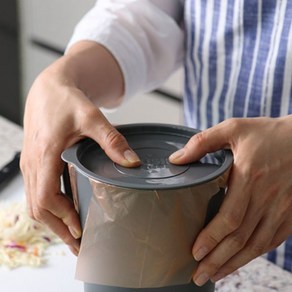 아담한 사이즈 진공음식물쓰레기통 2l, g1 그레이