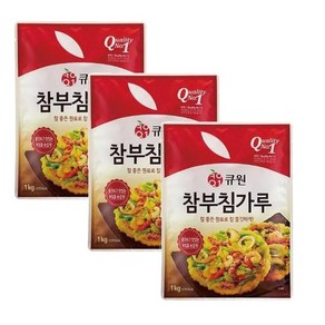 큐원 참 부침가루, 1kg, 6개