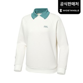 와이드앵글 공식 여성 WG 러플 카라 맨투맨 L WWW23275W3 (정상가:199 000)