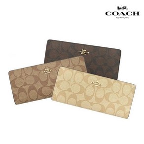 코치 NEW 슬림 장지갑 시그니처 3549 Slim Long Wallet Signatue