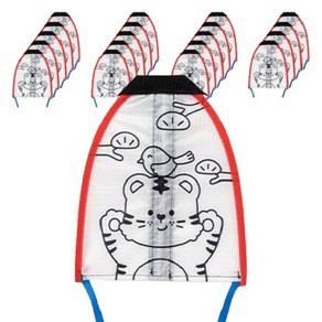 민화샵 고무줄 연날리기 만들기 S230132A, 호작도, 20개