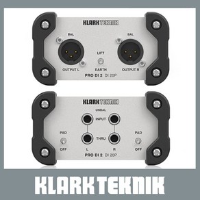 [공식인증점] 클락테크닉 DI 20P 패시브 스테레오 다이렉트 DI 박스