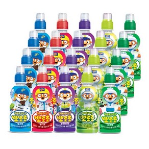 뽀로로 음료 20개 (밀크4개+딸기4개+블루베리4개+샤인머스캣4개+사과4개), 235ml