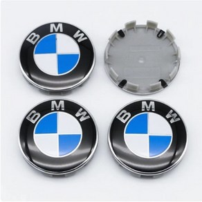 BMW 휠캡 68mm 56mm 고퀄리티 4개세트 E/F바디 G바디 호환, 블루A, 1세트