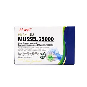 하이웰 초록홍합 오일 MUSSEL OIL 25000 100캡슐