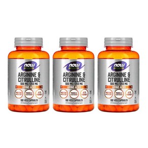 나우푸드 스포츠 아르기닌 시트룰린 500mg/250mg 베지 캡슐, 3개, 120정