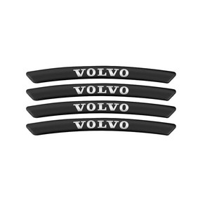 알루미늄 자동차 스타일링 휠 레이싱 스티커 배지 볼보 자동 장식, 1개, 2.Fo Volvo-black