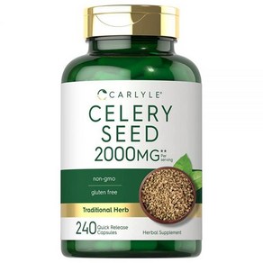 Calyle 셀러리 씨앗 추출물 캡슐 2000mg 240개 칼라일, 1개, 240정