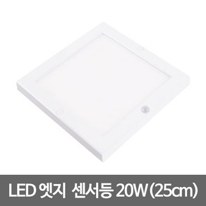 동성조명(주) 10인치 LED엣지 센서등 사각(25cm) LED센서등 엣지등, 1개