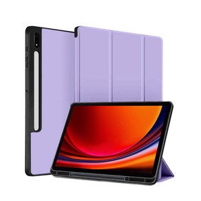 삼성 갤럭시탭S9 S9+ S9울트라 S9 FE 플러스 S펜수납 스마트 북커버 케이스, 갤럭시탭 S9 울트라 14.6인치, 라벤더, 1개