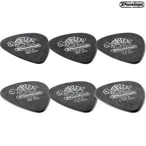 던롭 톨텍스 피크 블랙 스탠더드 TORTEX PITCH BLACK STANDARD PICK 0.50mm 0.60mm 0.73mm 0.88mm 1.0mm 1.14mm, 1개