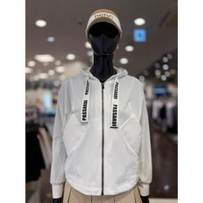 5F [신사] 파사디 골프 여성 25SS 포켓 후드집업 바람막이 자켓 봄 간절기 일상 라운딩 웨어 [블랙 화이트] P25STJ141M
