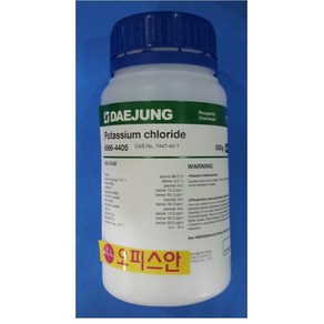 염화칼륨(ko)Potassium chloide 99%(EP/GR/BP) 500G 1KG, SAM(EP-99%)500G