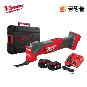 밀워키 M18 FMT-502X 충전만능컷터 18V 5.0AH 2팩 BL모터 10단계+A속도조절, 1개