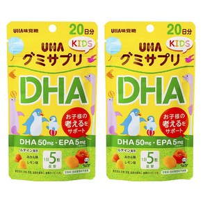 유하미카쿠토 서프리 키즈 DHA 50mg EPA 5mg 감귤 & 레몬맛 구미, 2개, 100정