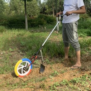 수동 쟁기 도랑 텃밭 밭고랑 밭갈이 기계 농기구 제초