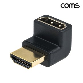 JA019 Coms HDMI 모니터 케이블 연장 젠더 ㄱ자 상향꺾임