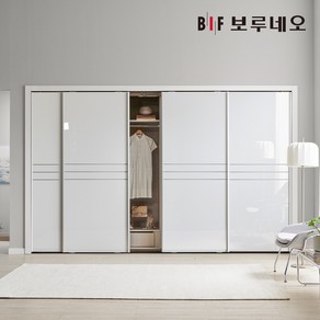 보루네오 라인 슬라이딩 붙박이장 30cm, 화이트 30cm