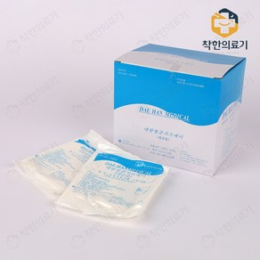 대한위재 멸균거즈 4인치x4인치x5매(10cmX10cm) 20포 1통, 1개