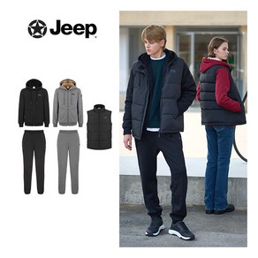 [지프] jeep 남성 24FW 패딩베스트 보아퍼셋업 3종