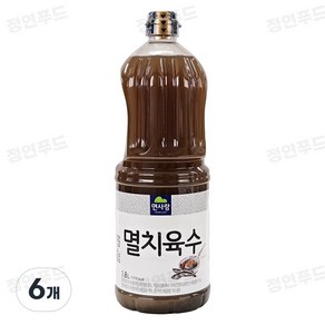 면사랑 멸치육수, 1.8L, 6개