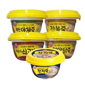 오뚜기 죽5종 세트(전복+쇠고기+야채+참치+닭), 2세트