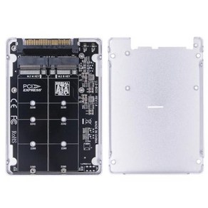 데스크탑 컴퓨터용 어댑터 컨버터 M.2 SSD-U.2 카드 NVMe SATA-Bus NGFF SSD-PCI-e U.2 PCIe, [02] Cased adapte cad, 02 Cased adapte cad_01 CHINA, 1개