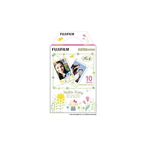 FUJIFILM 즉석카메라 체키용 필름 10매입 그림무늬 키티 INSTAX MINI KITTY3 WW1